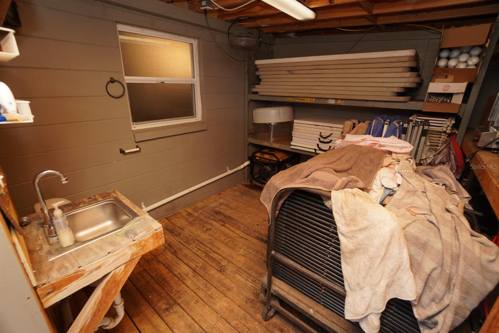 outside half bath/ storage