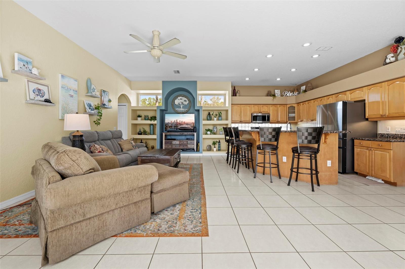 Open kitchen/family room