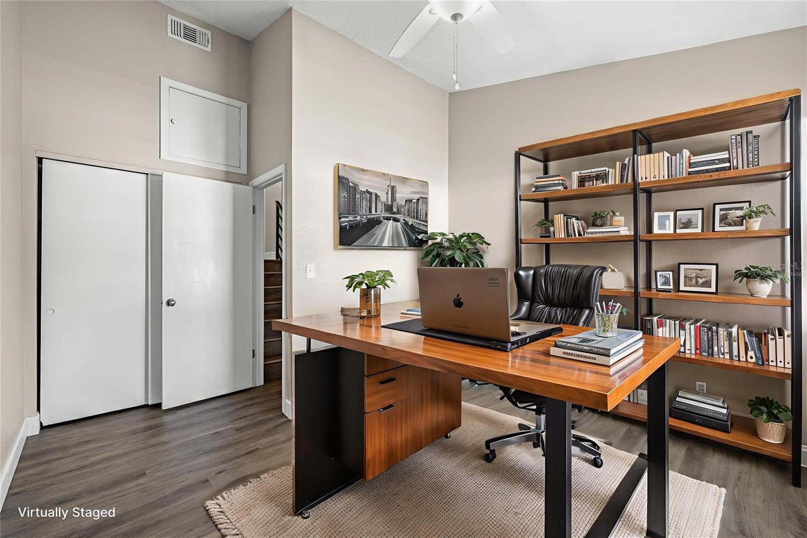 Virtually staged office