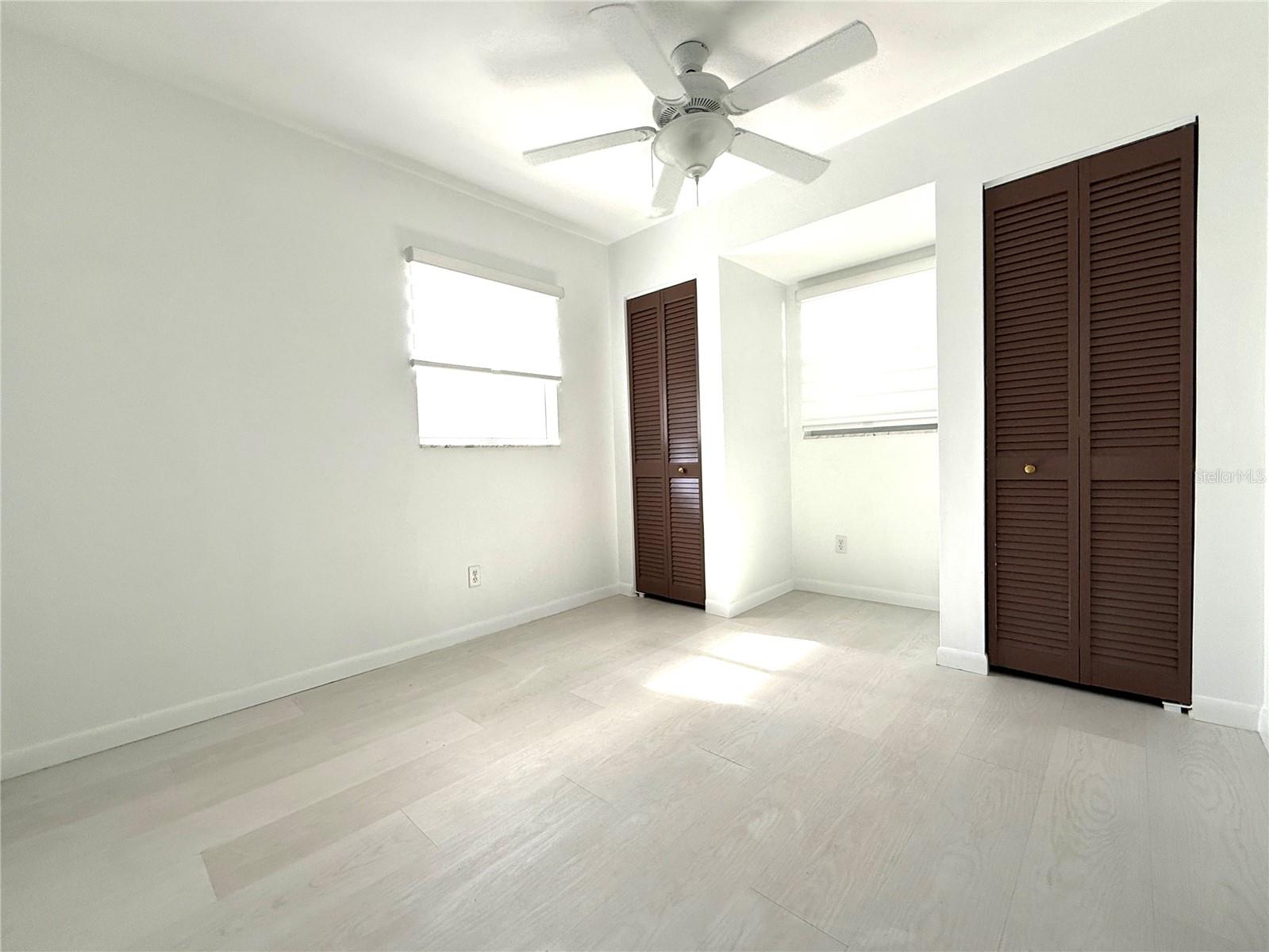 Bedroom with lots of storage space