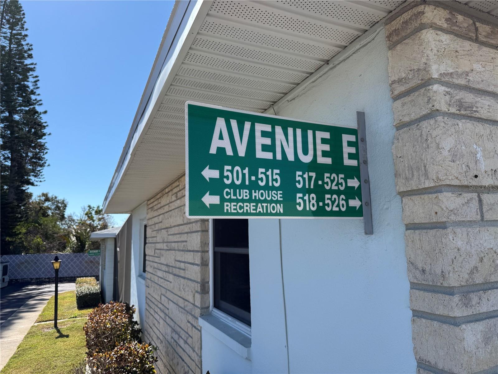 Your unit is located on Avenue E just 2 minutes walk to the Clubhouse, mail, laundry and pool.