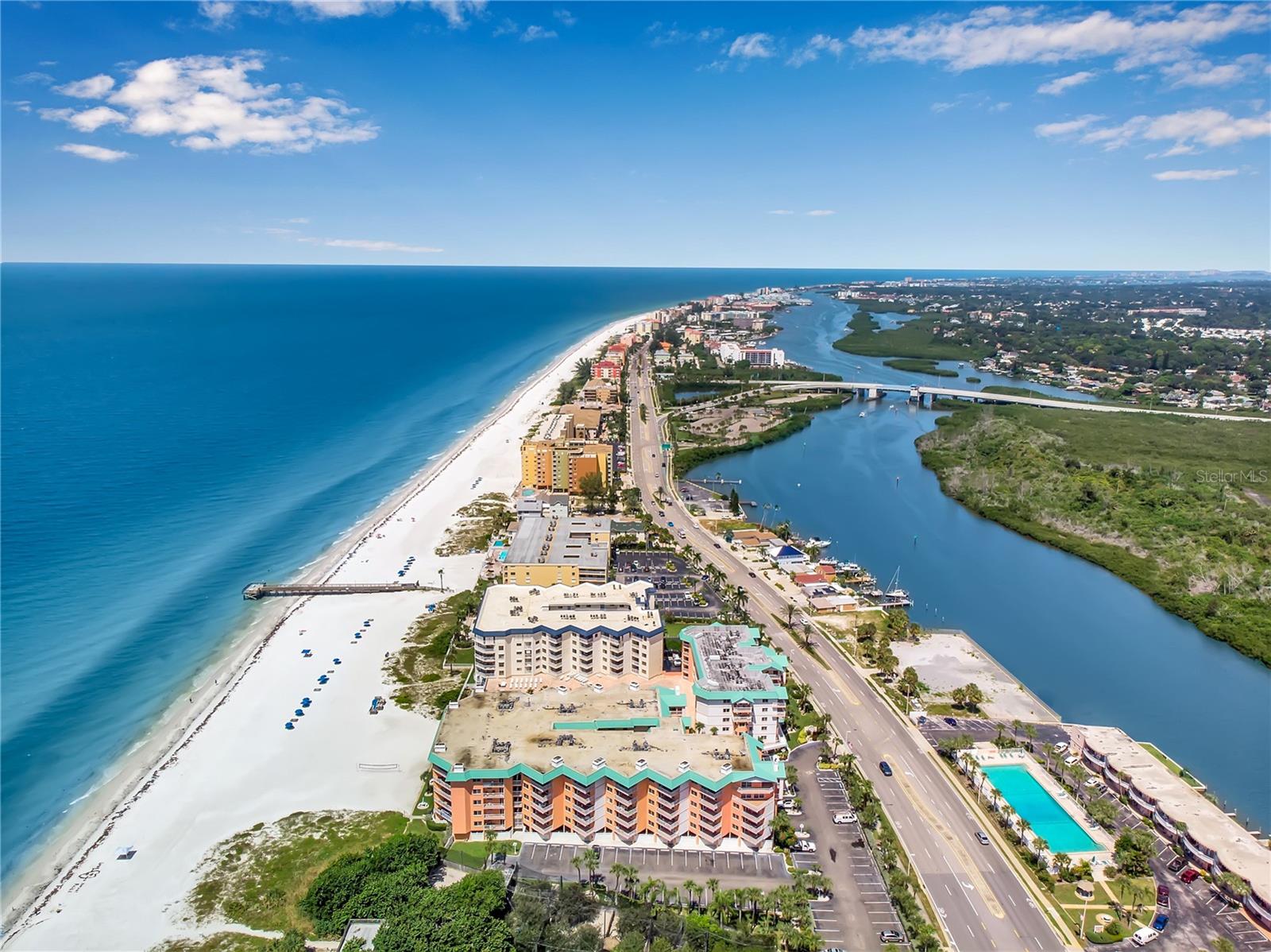 The beach at Indian Shores... just 4 minutes away