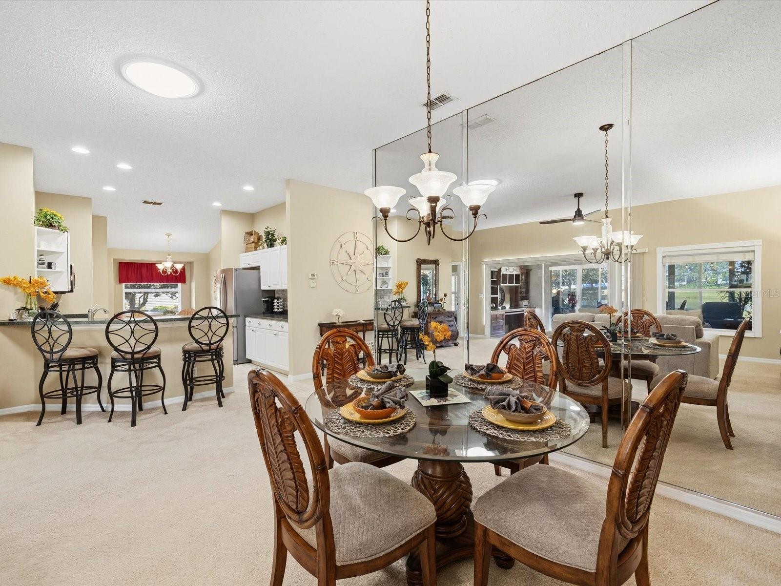 Open living/dining & kitchen