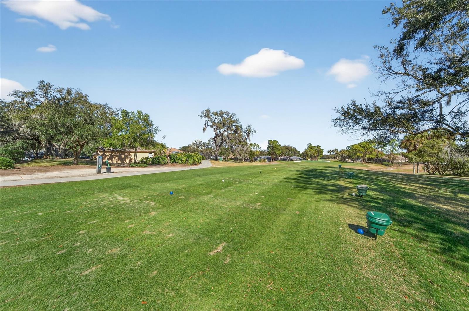 Front Porch faces golf course