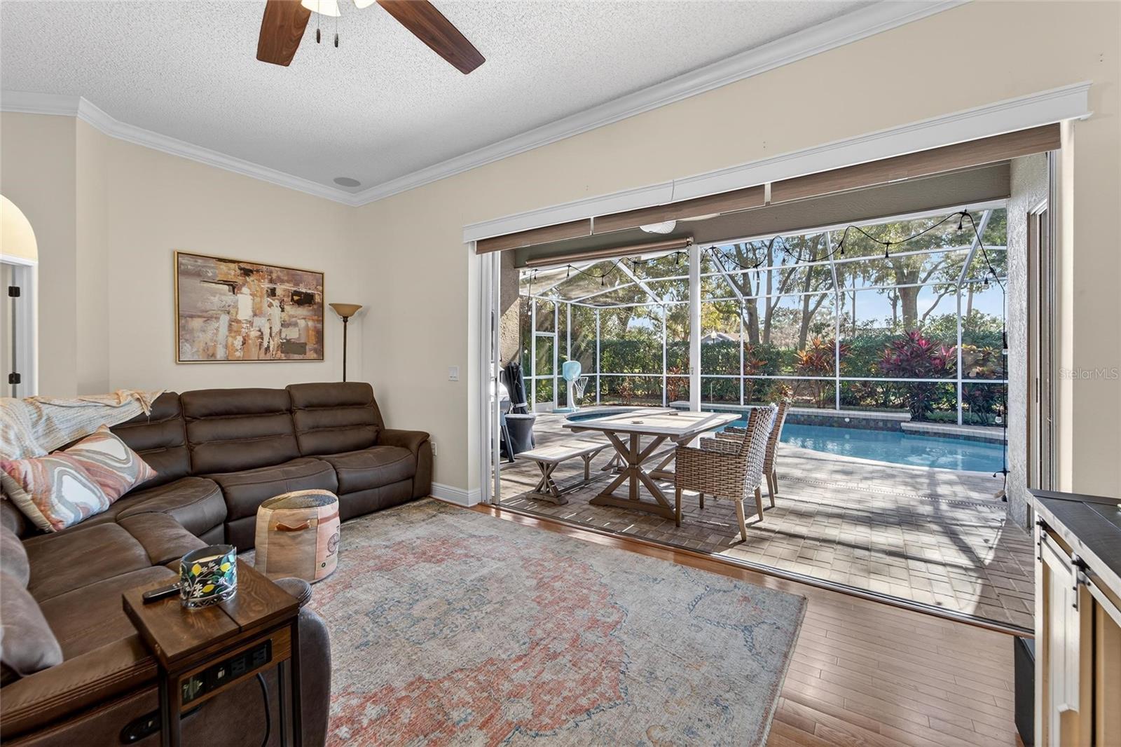 Entrance to Pool from Living Room