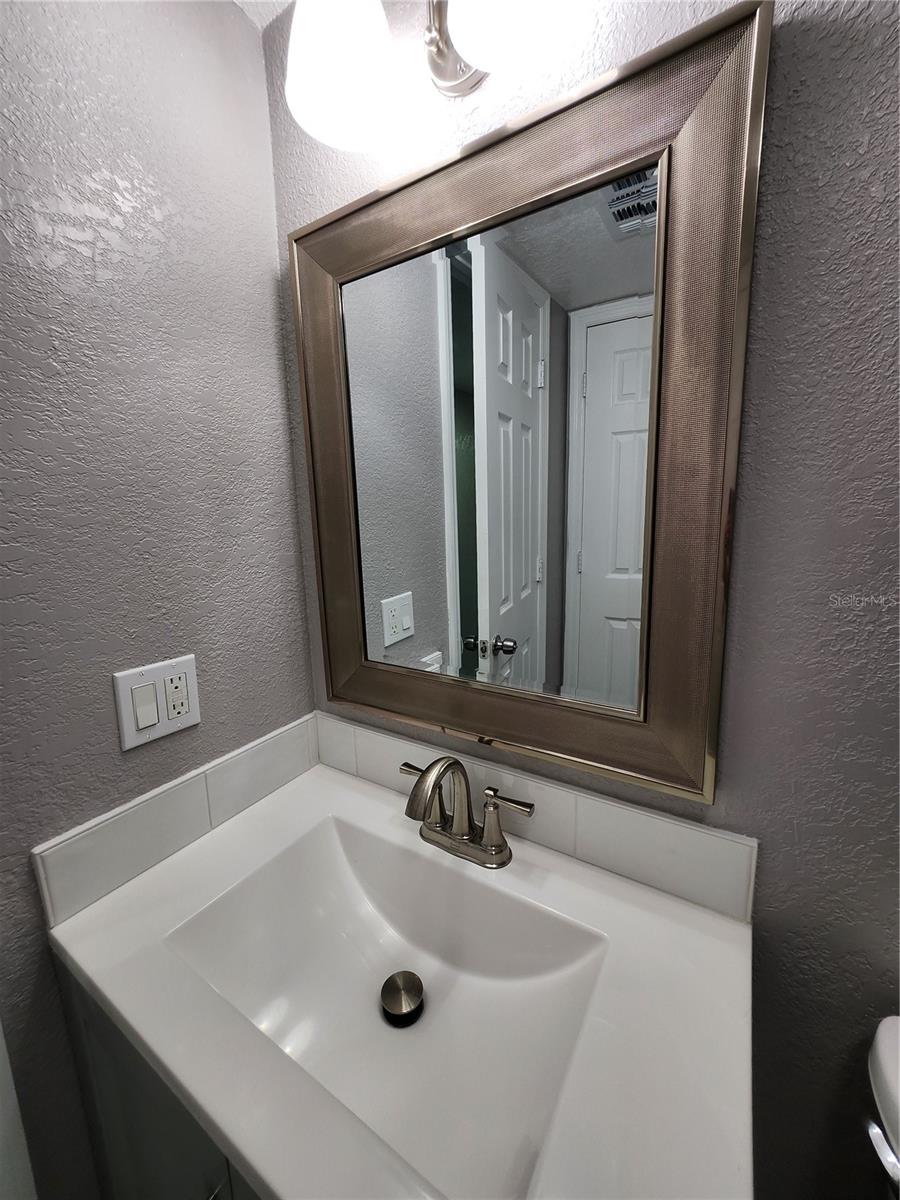 new vanity and mirror