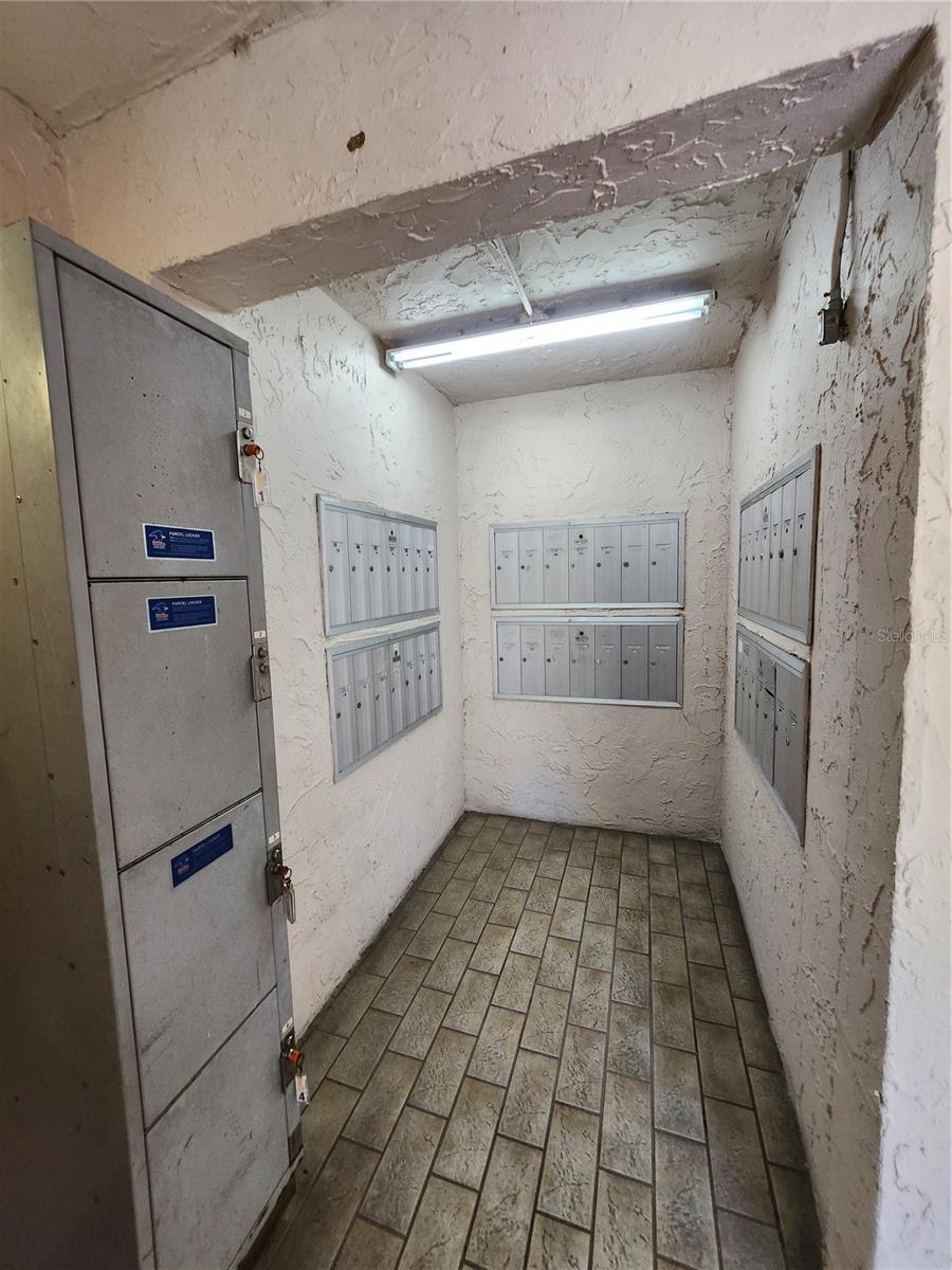 ENTRANCE OF CONDO WHERE MAILBOXES ARE