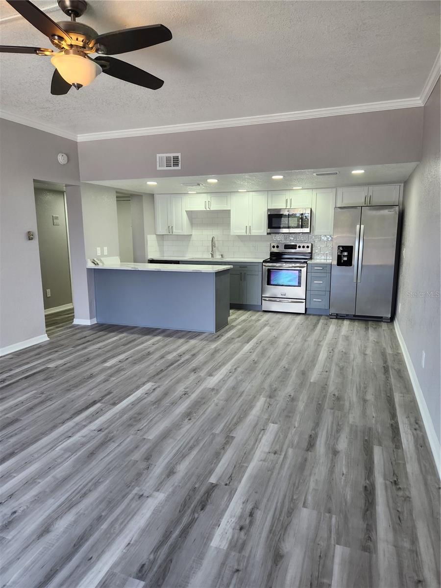 OPEN FLOOR PLAN WITH LUXURY PLANK FLOORING