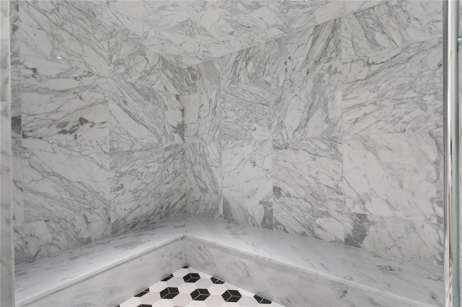 Men’s and women’s steam rooms serving the fitness center