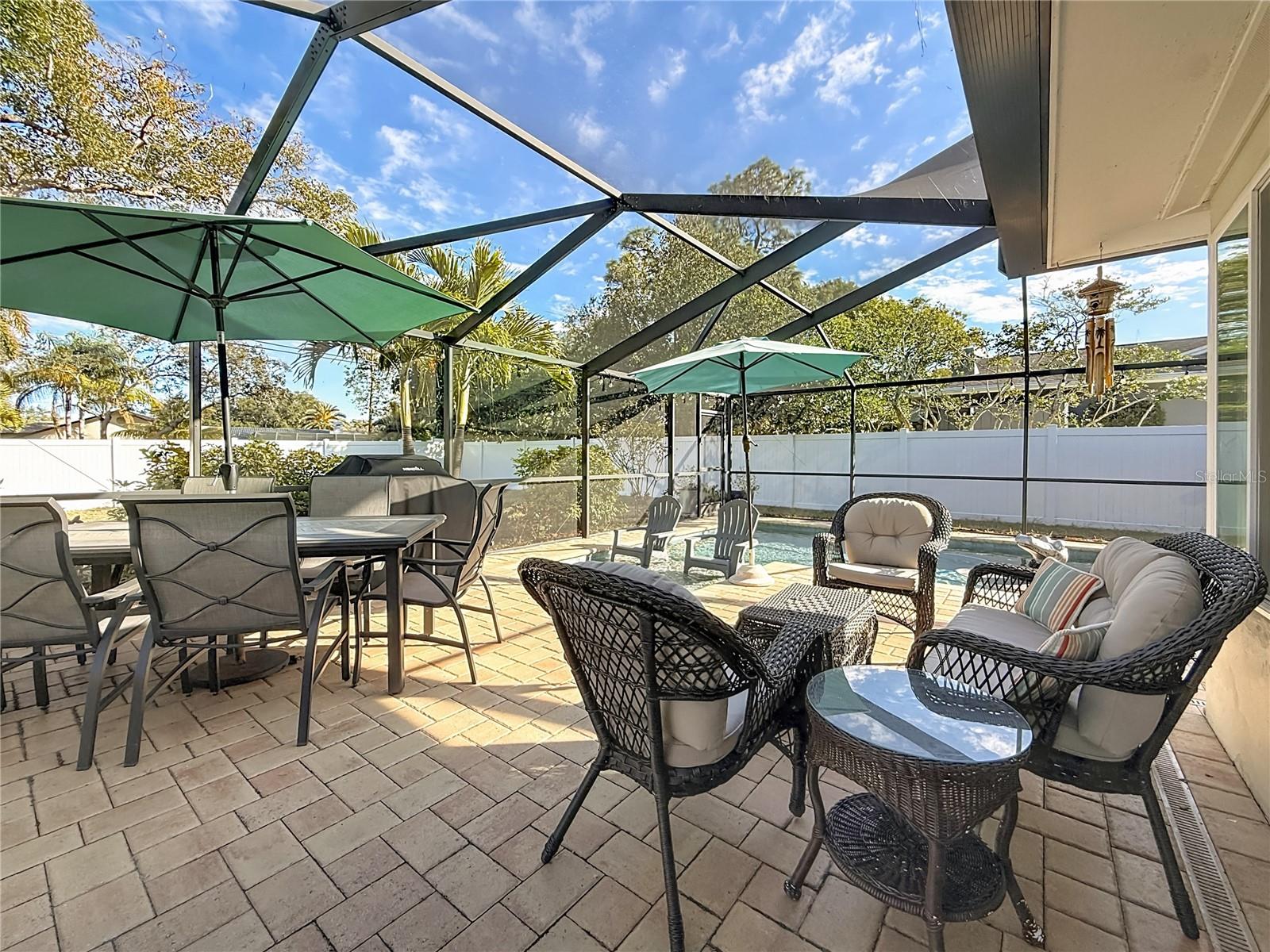 Newer pool and patio installed in 2018.