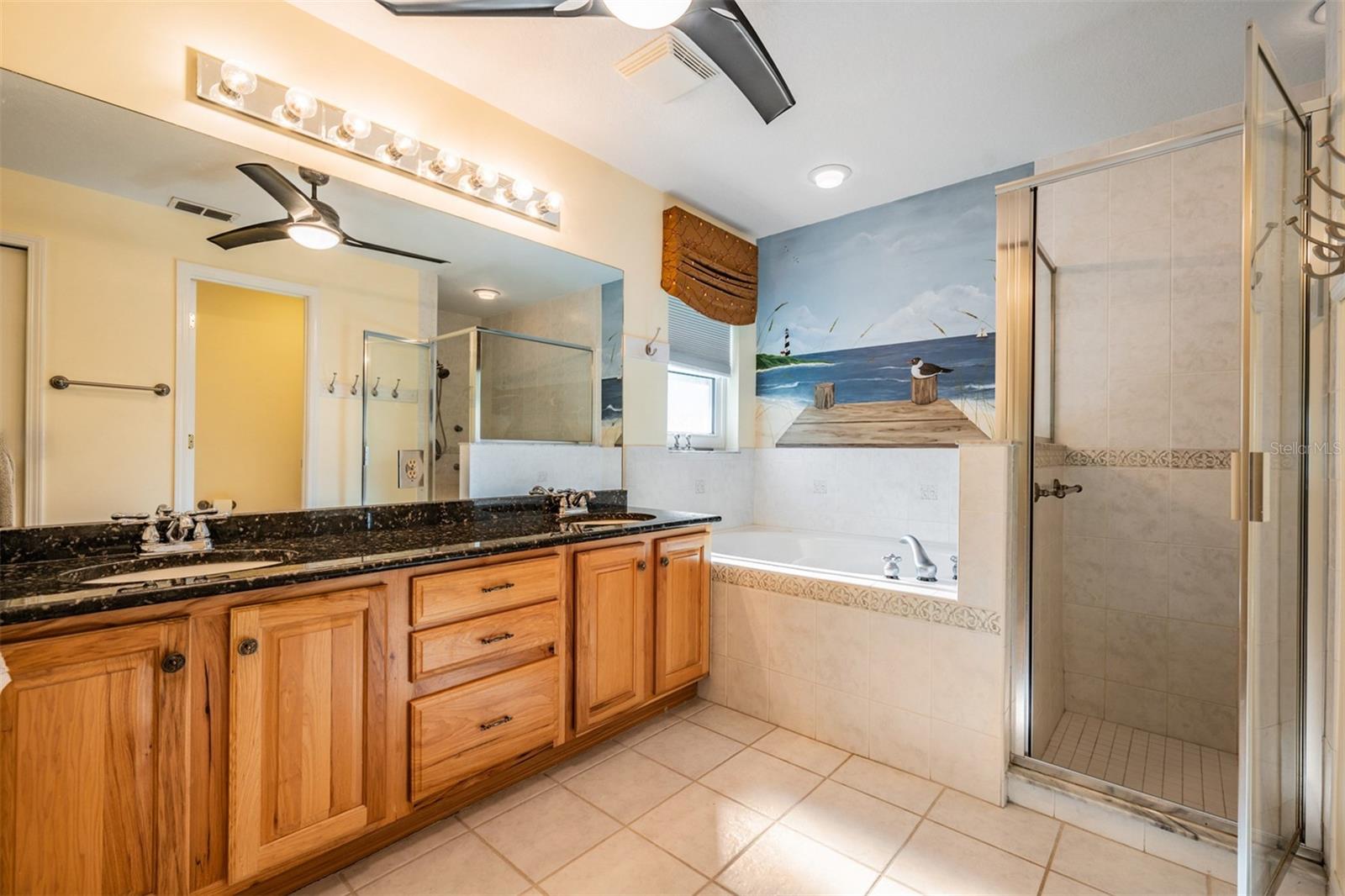 Baath ensuite with soaking tub and shower
