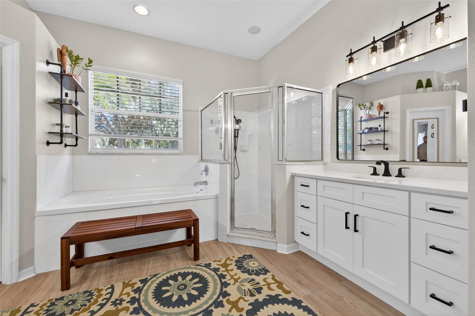 Primary Bathroom Garden Tub, Stand Up Shower, & Vanity #1 (Dual Vanities in the Primary)