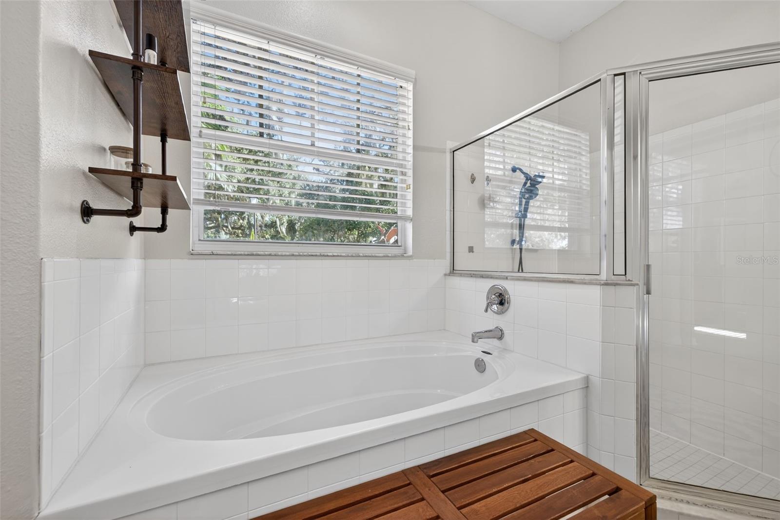 Primary Ensuite Bathroom Garden tub and Stand Up Shower