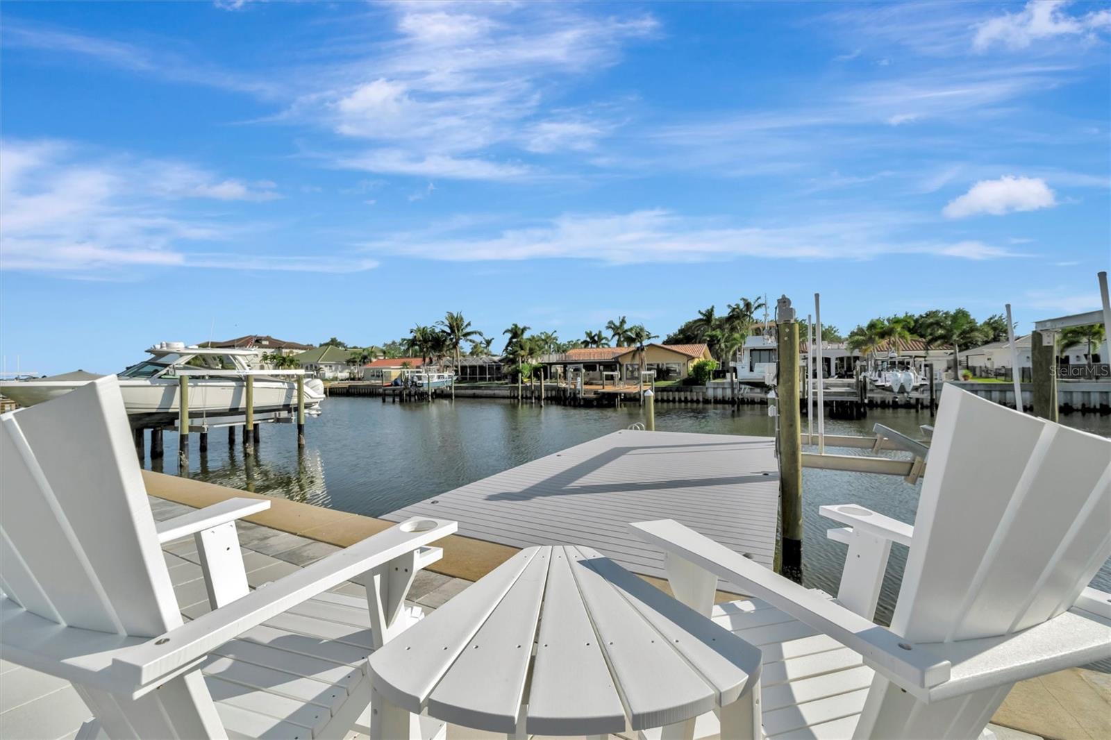 Brand new boat dock with electricity and water. Brand new 10,000 lb lift, never used.