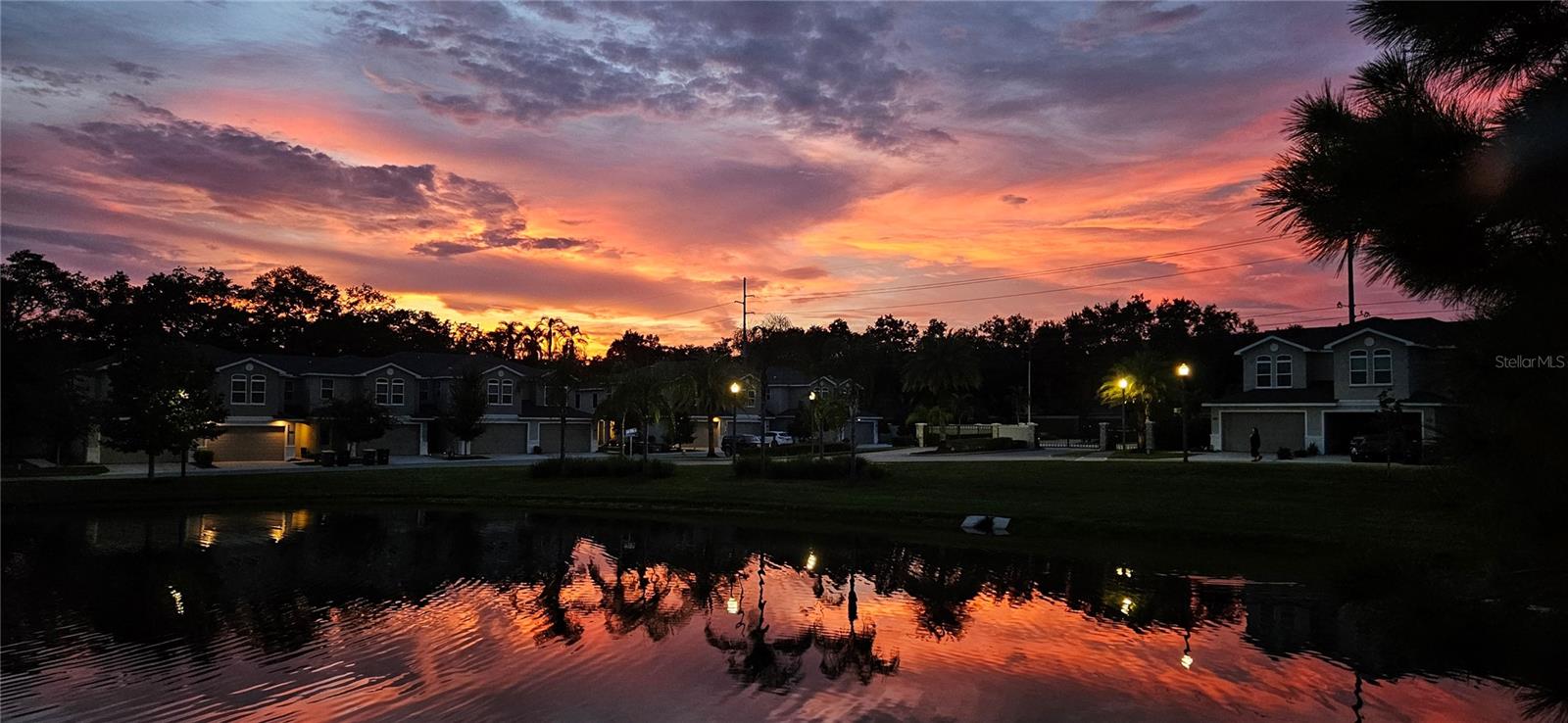 sunset from the patio