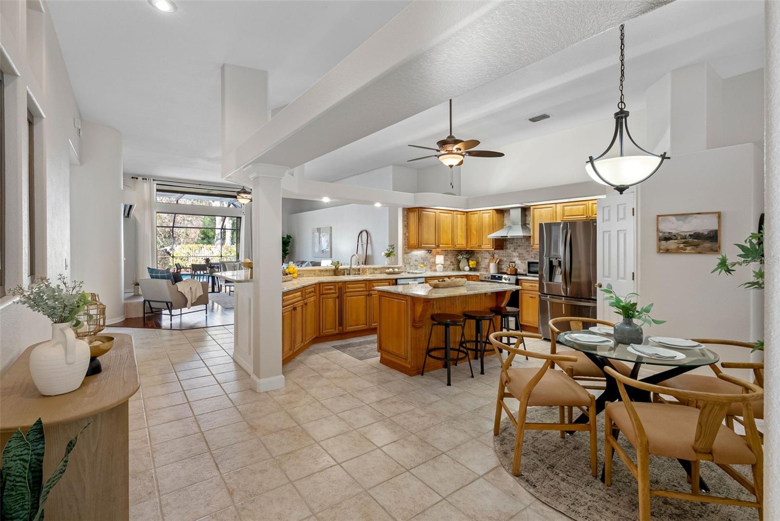 Walkway to Great Room