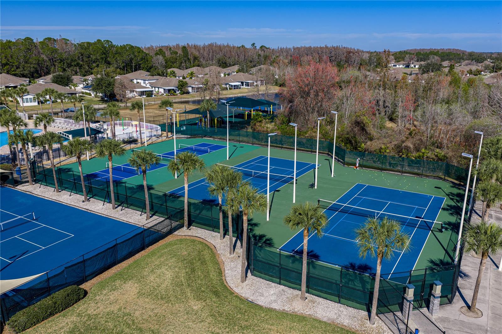 Lighted Pickleball and Tennis