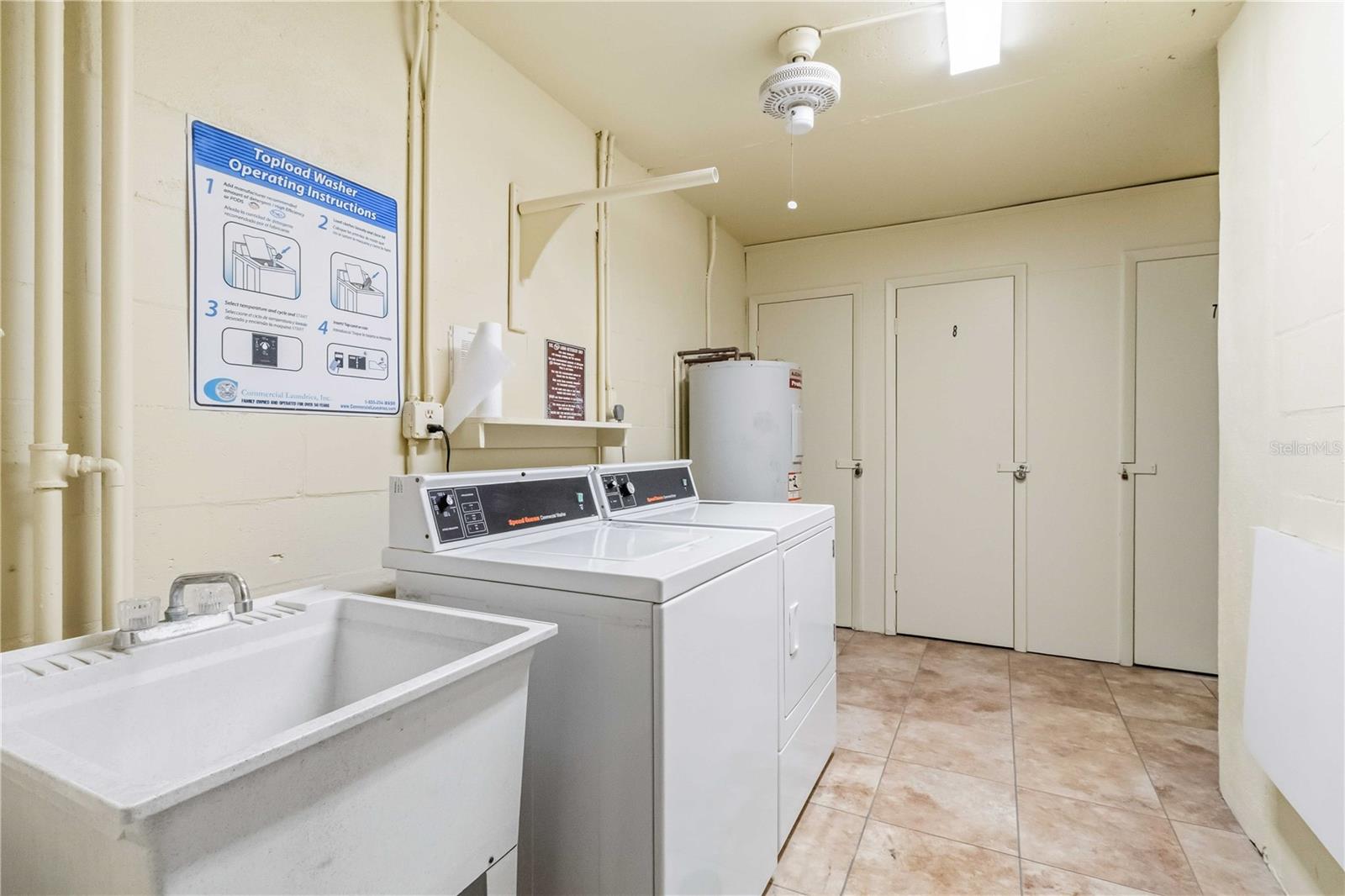 Laundry room on the 3rd floor