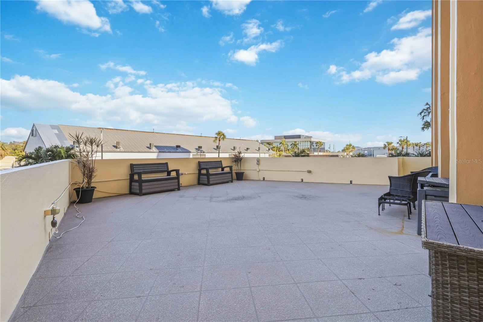 Building 2nd floor patio - perfect for little get-togethers!