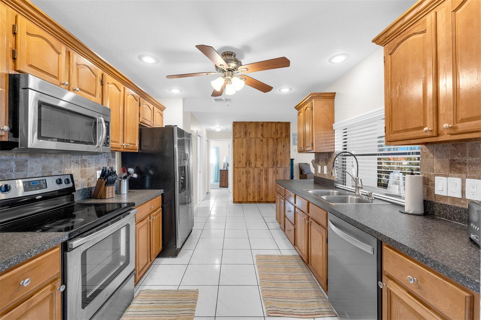 Galley Kitchen  Stainless Appliances 9'10" X 10'2"