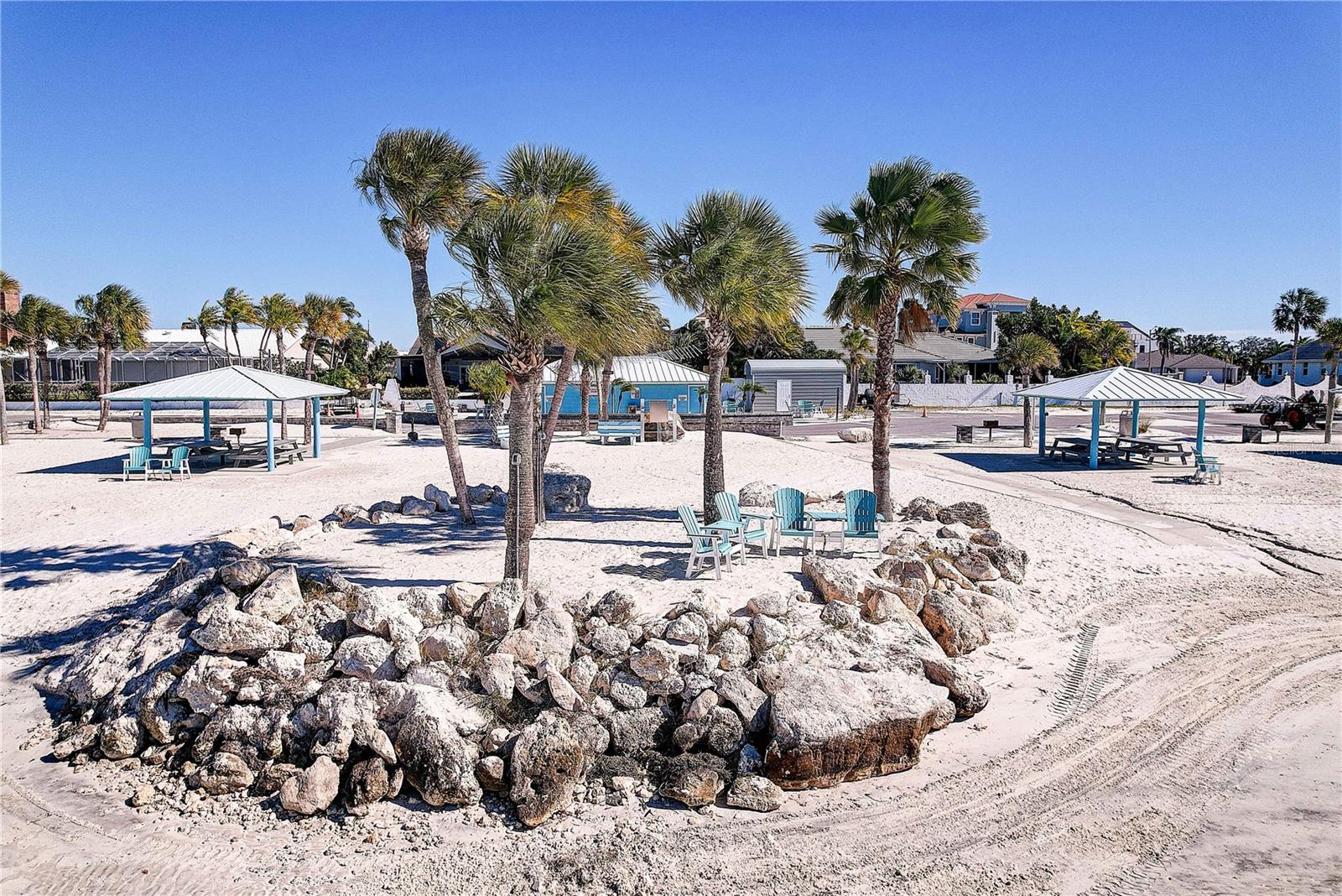 Community beach area, Gulf Harbor Beach Club