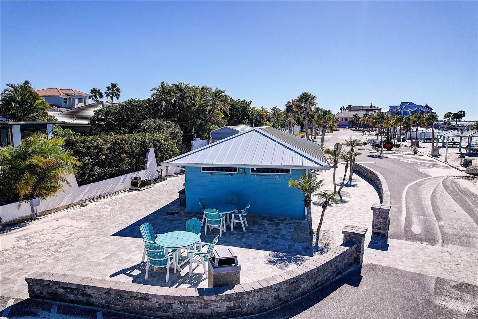 Beach has Restrooms, cabanas and beautiful sunsets