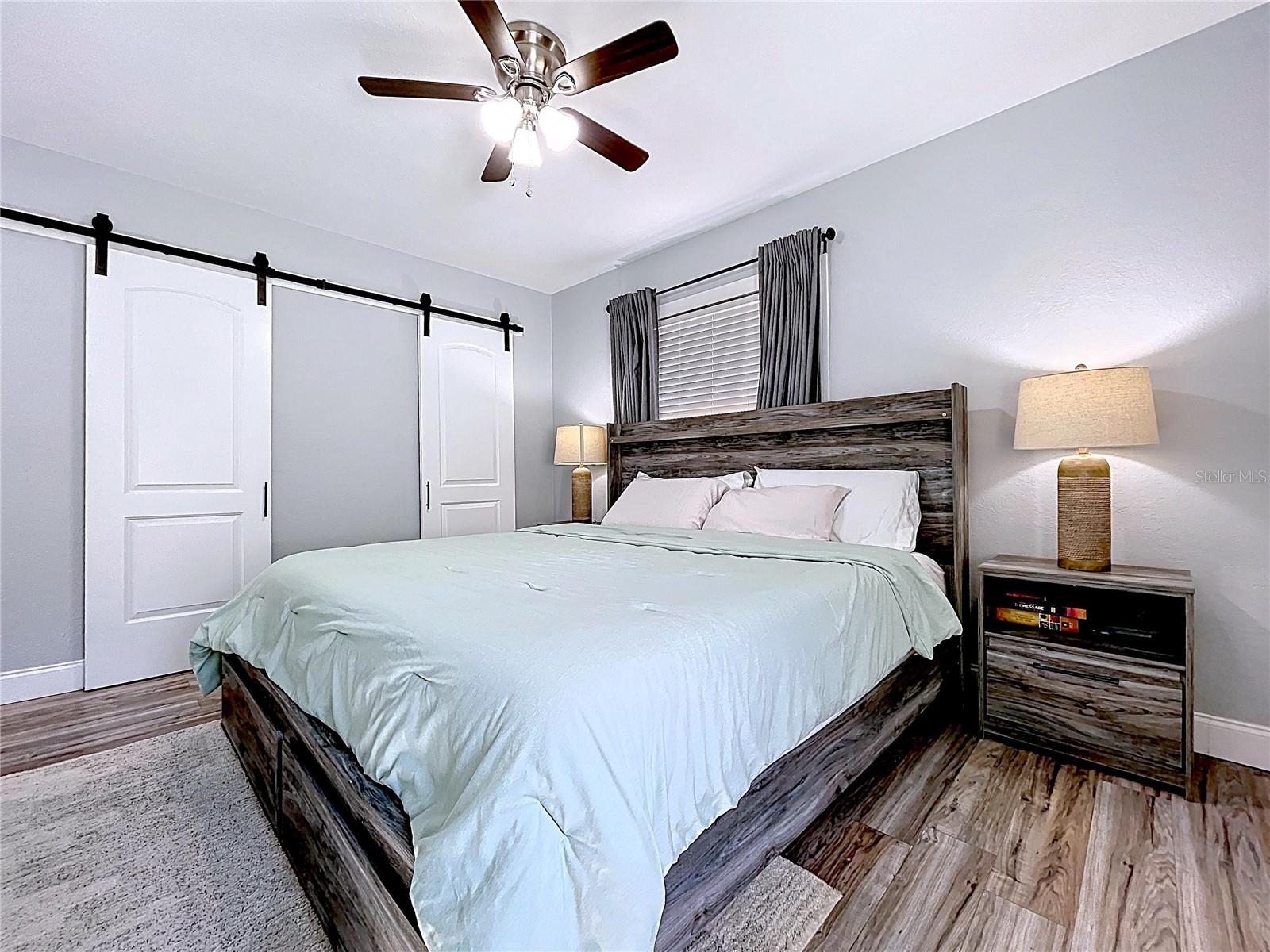 Double pane windows & elegant window treatments throughout the home