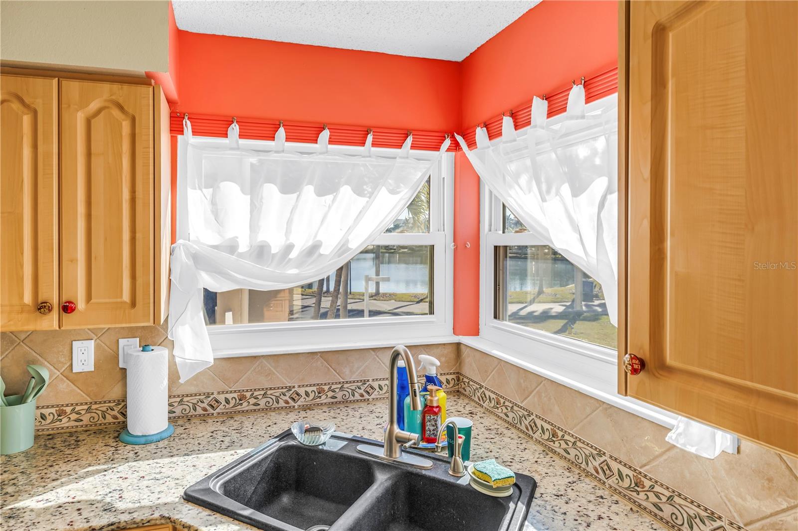 Views of the fountain from your kitchen window