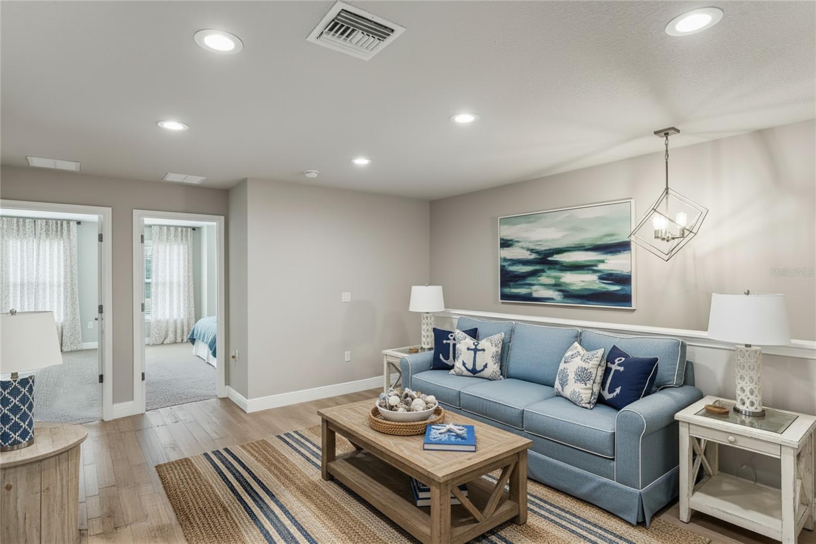 staged upstairs flex space