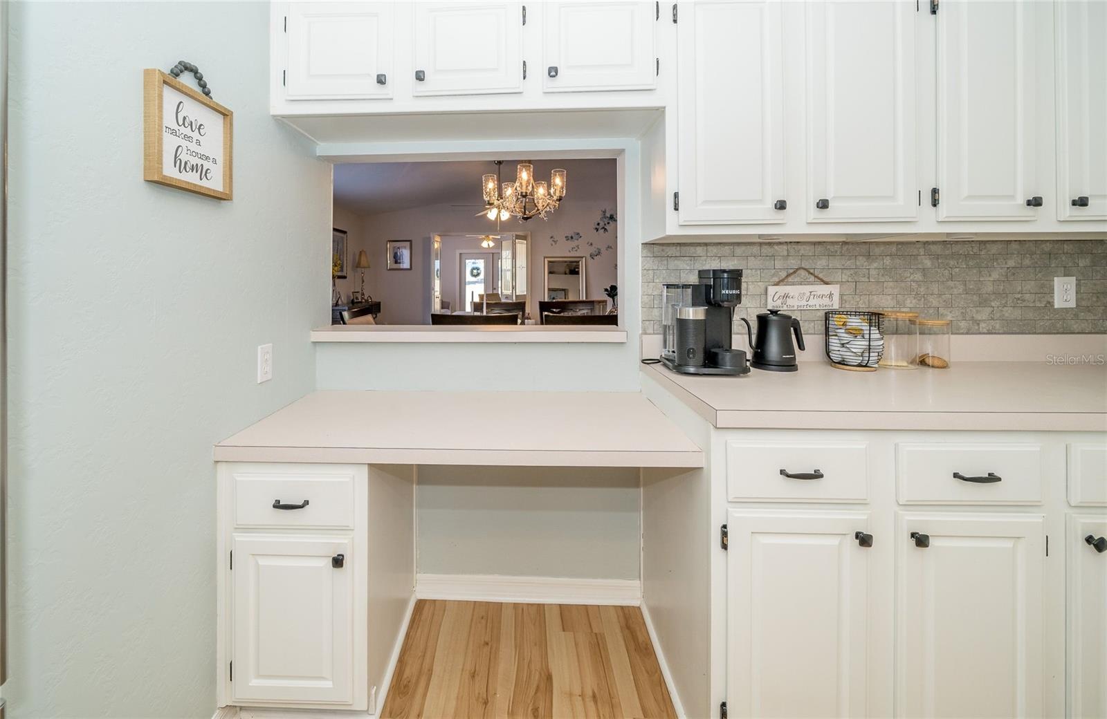 Kitchen Pass Thru to Dining Room