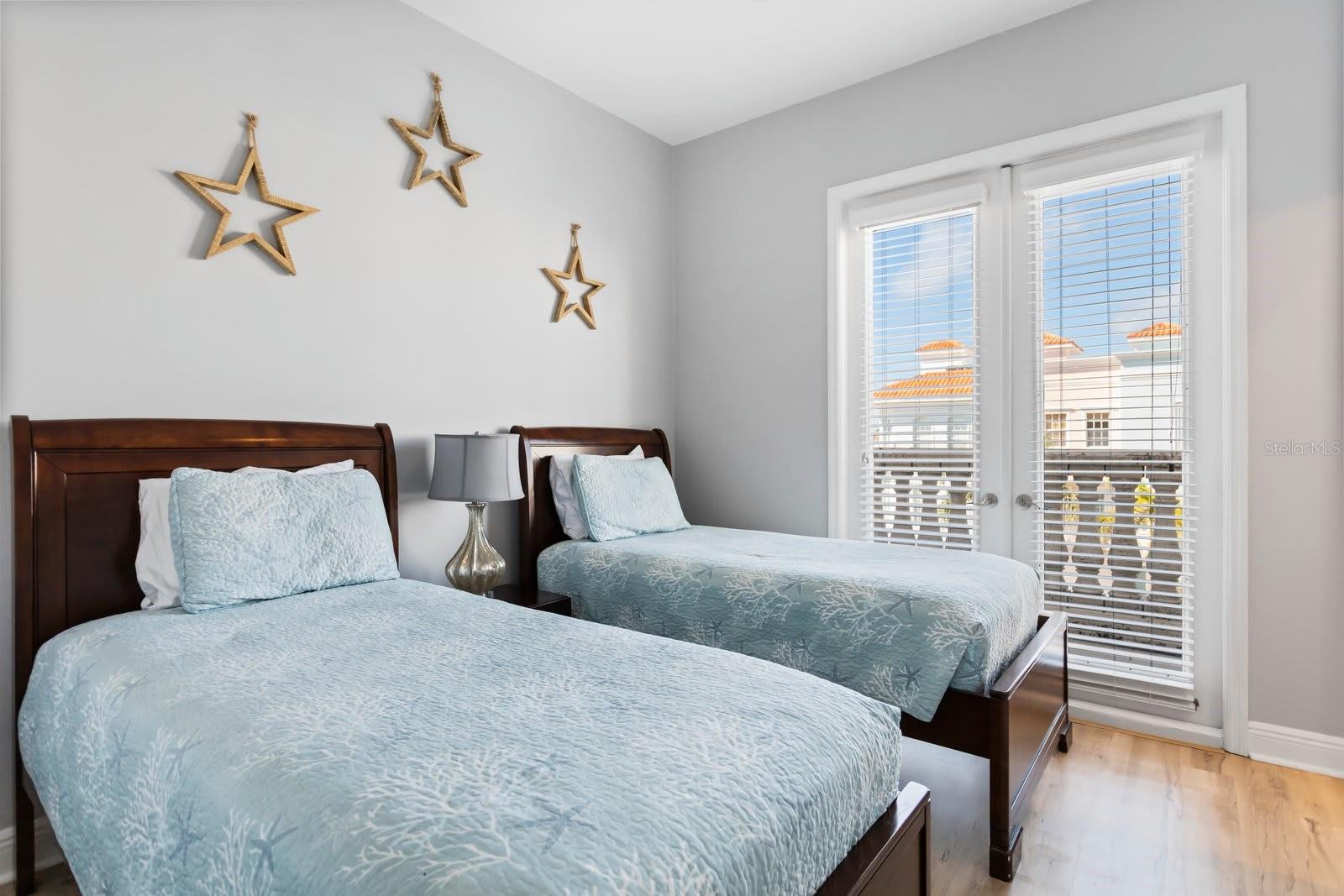 Second Floor Bedroom off Kitchen & Living Area