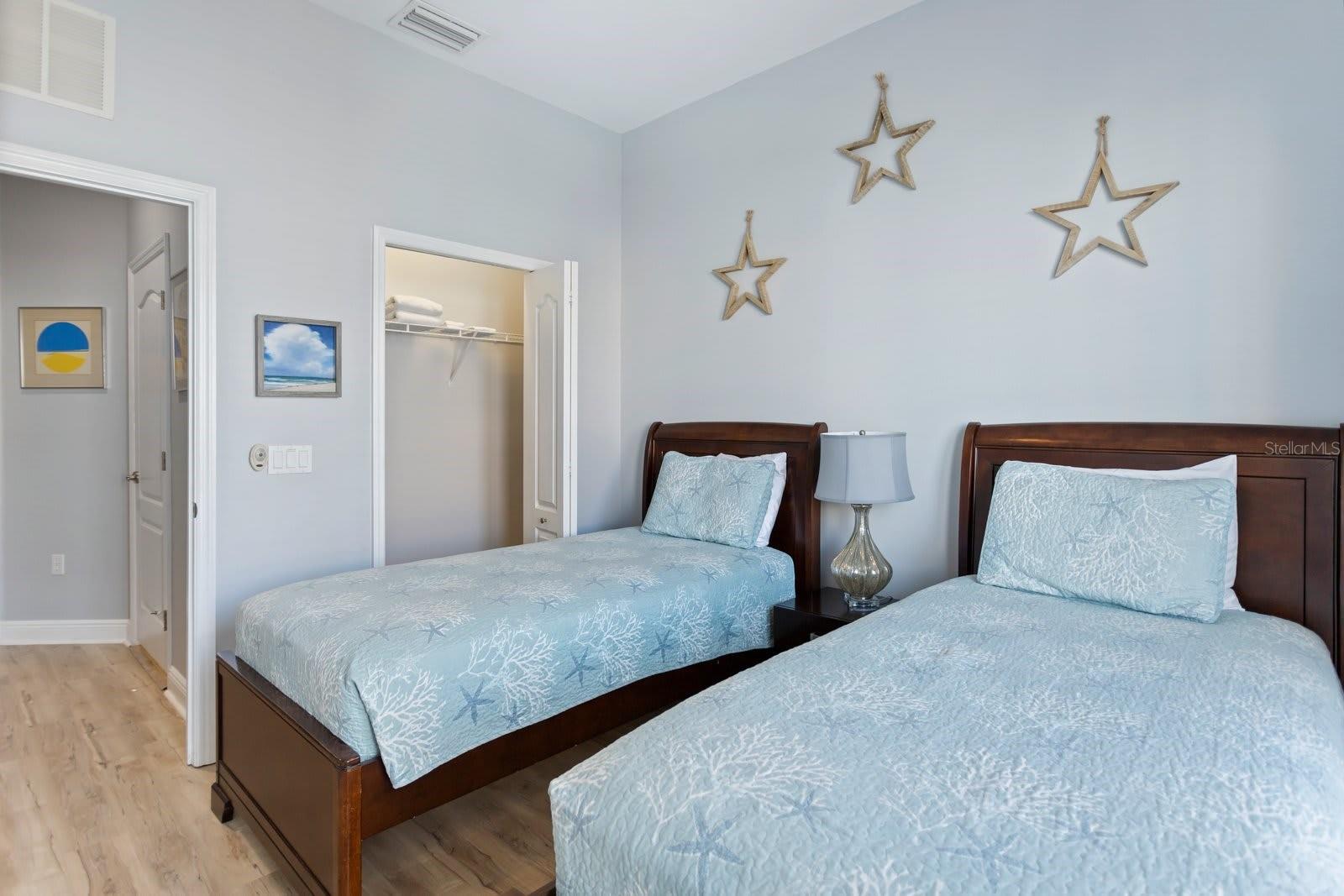 Second Floor Bedroom off Kitchen & Living Area