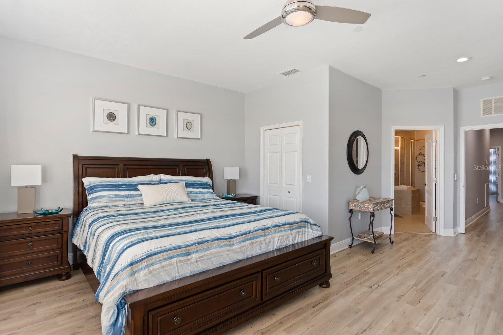 Second Bedroom on 3rd Level with Walk in Closet & Full Bathroom