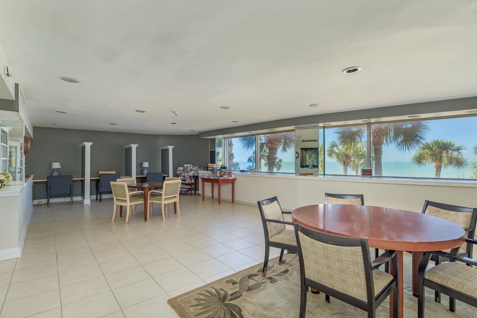 Library, Game Room and Book Exchange w Gulf View