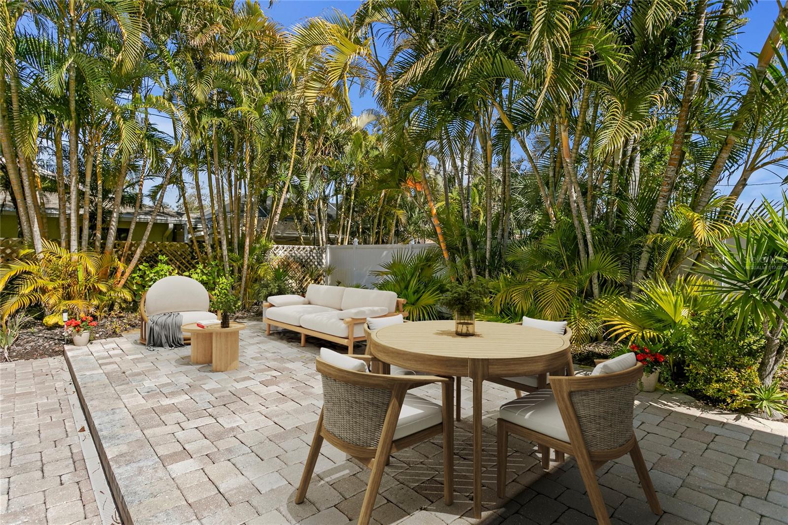 Virtually Staged outdoor area