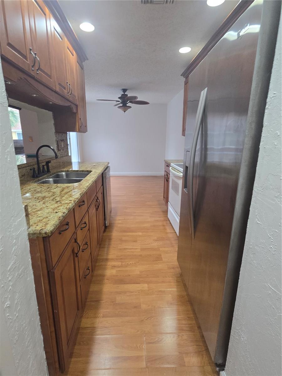 Kitchen looking into Dining room