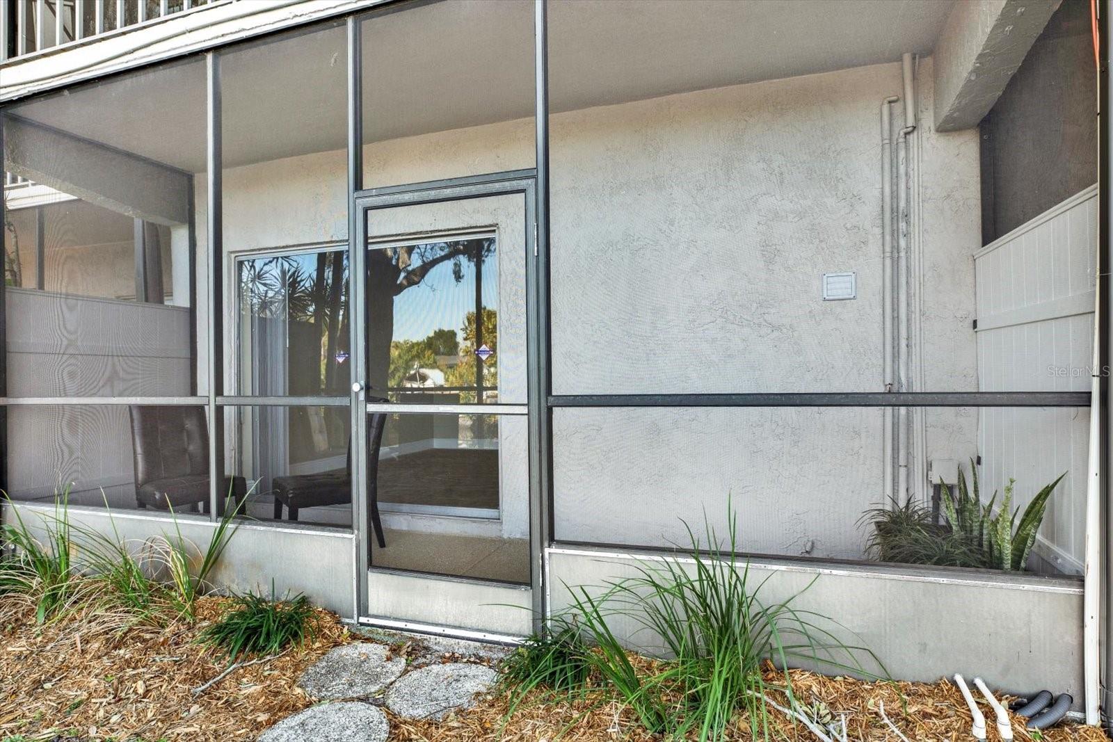 Patio from the outside