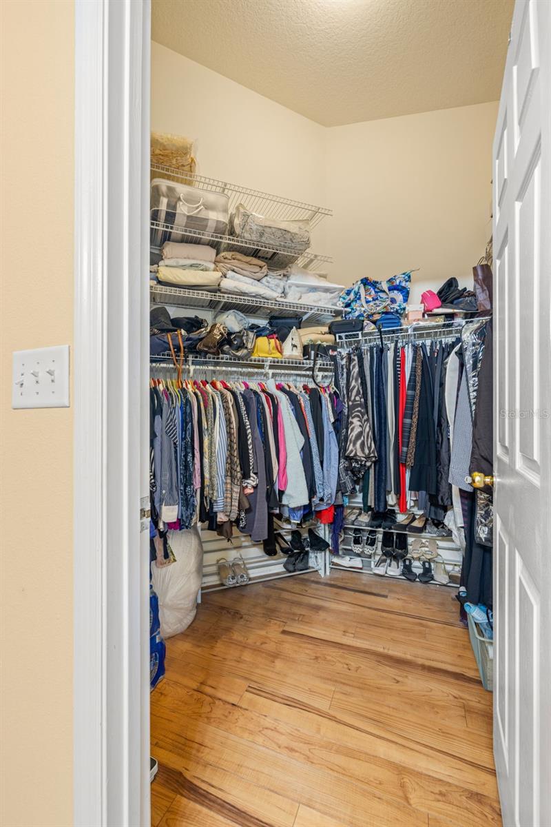 Walk-In Closet is Master Bathroom