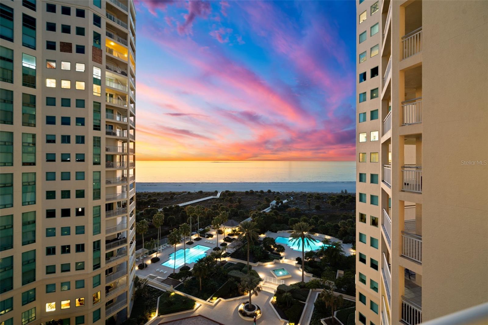 Gorgeous Sunset view from balcony