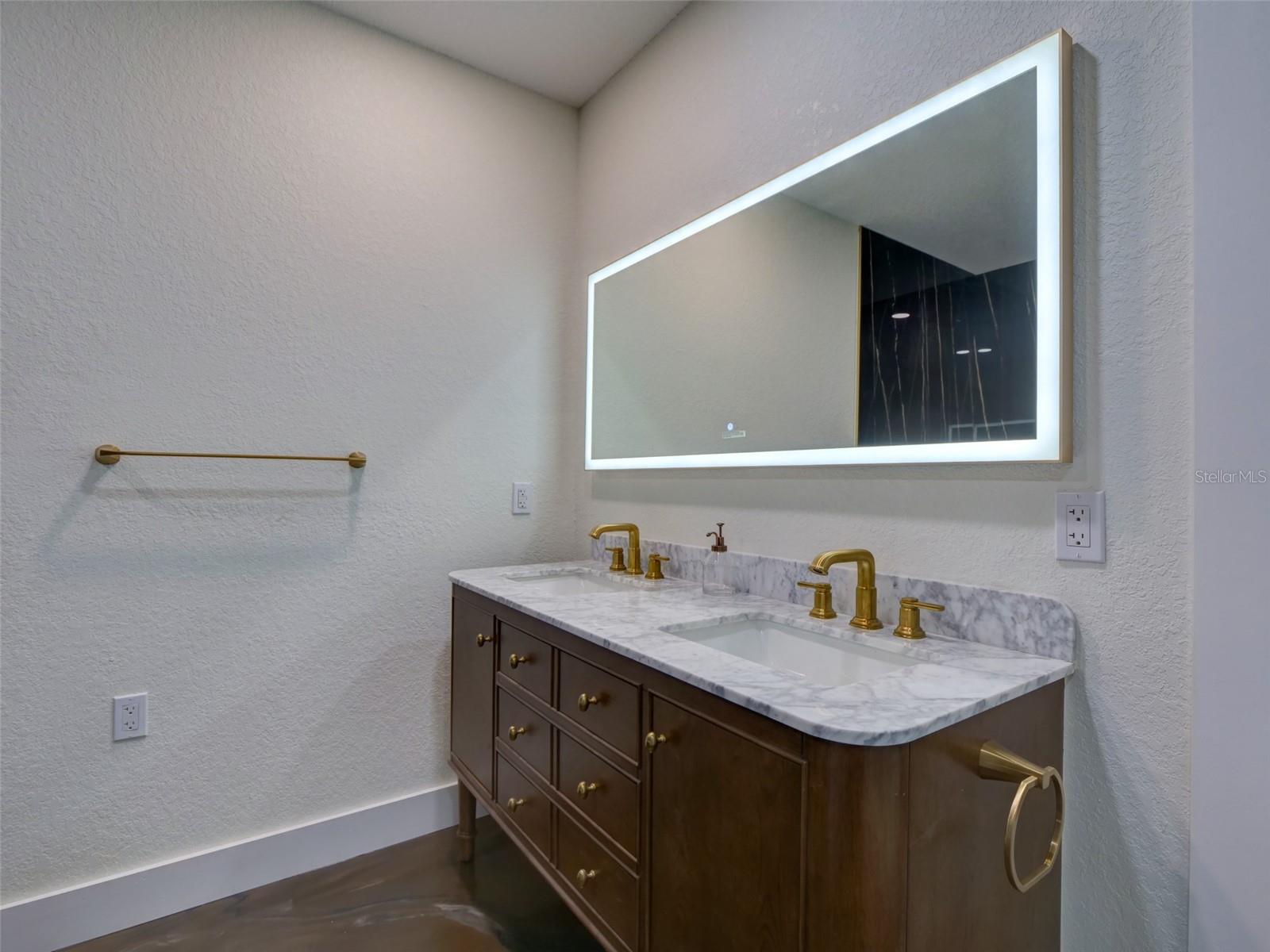 Primary double sink vanity