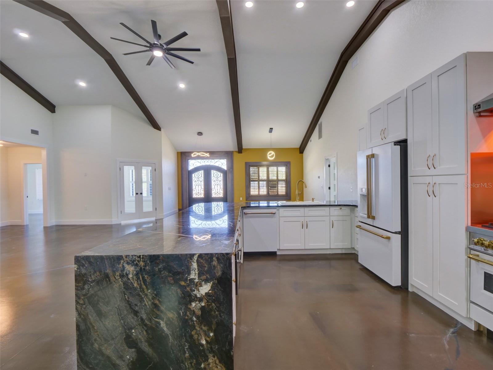 Kitchen, Dining Room, Front Entrance