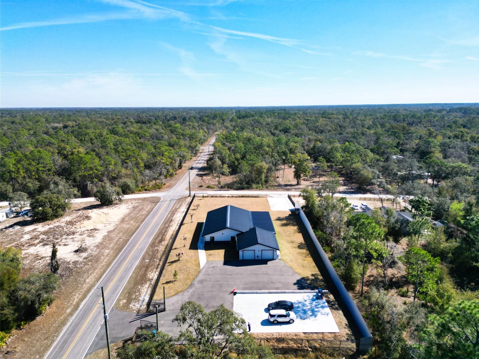 Aerial View to the east