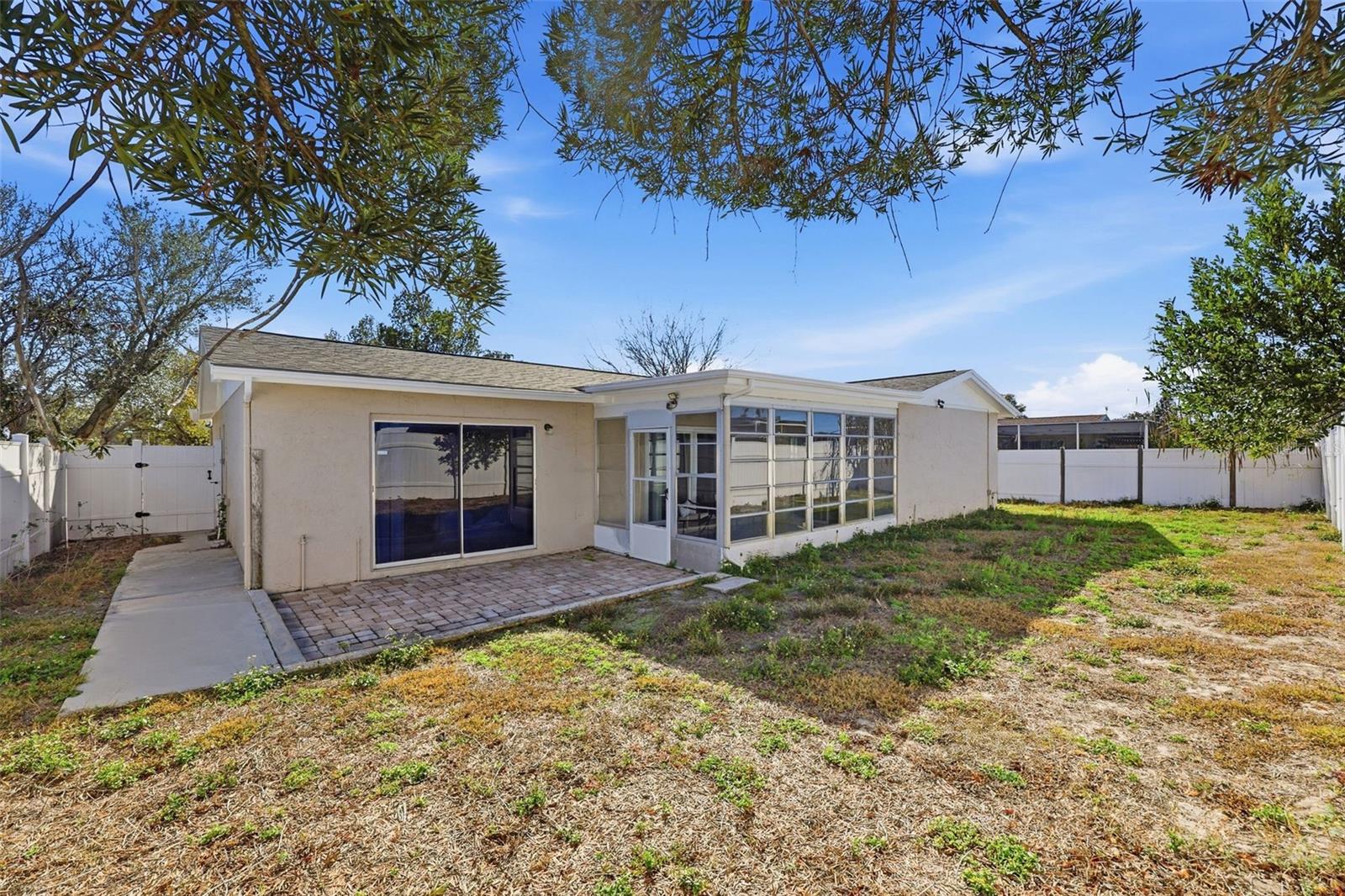 AMPLE SIZE BACK YARD, FULLY FENCED-IN AND PRIVATE