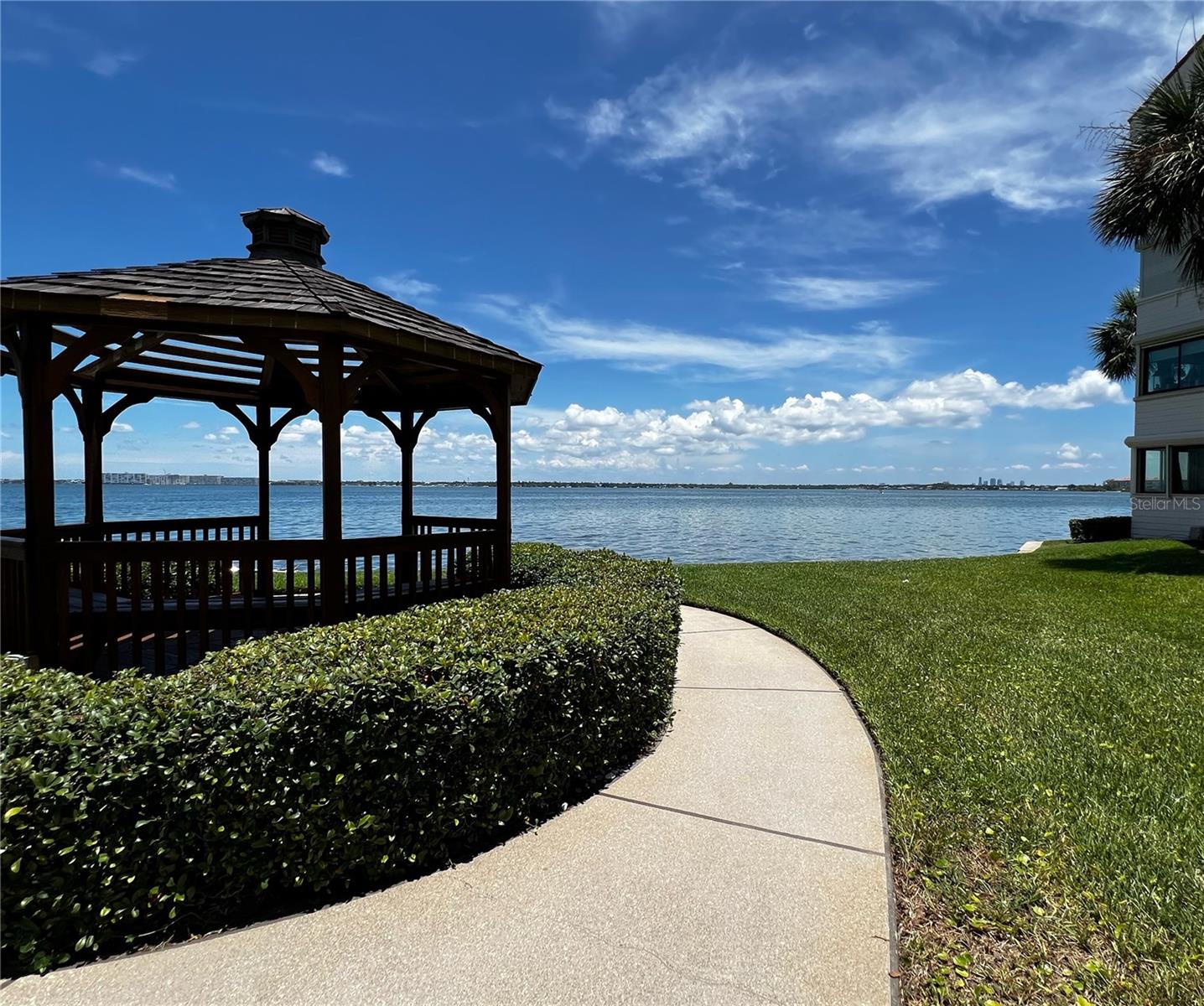 Waterfront gazebo right by this condo
