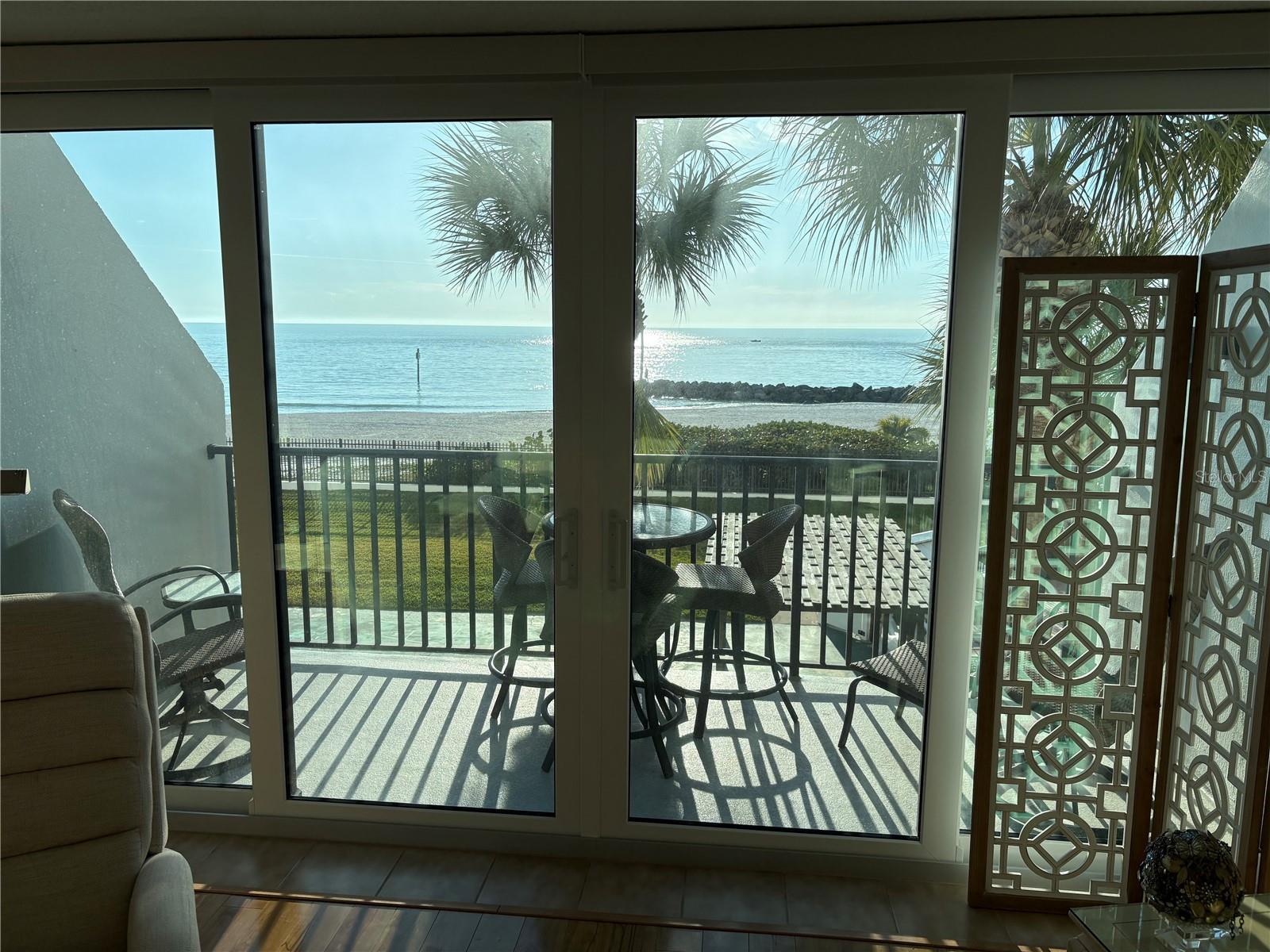 View of Gulf from living room