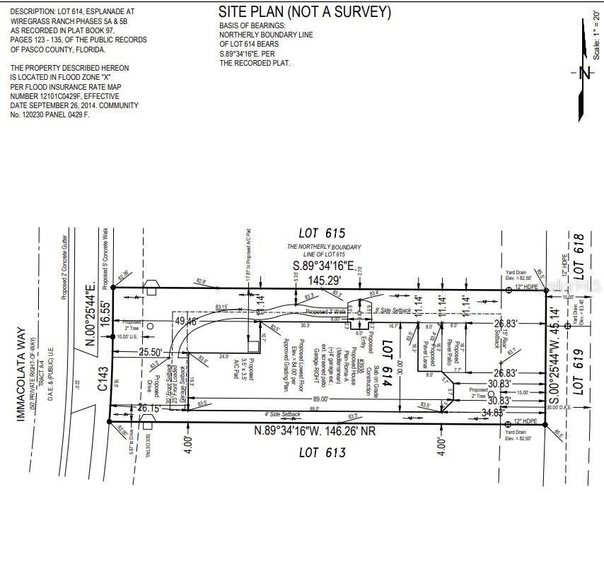 3938 Immacolata Way preliminary plot plan
