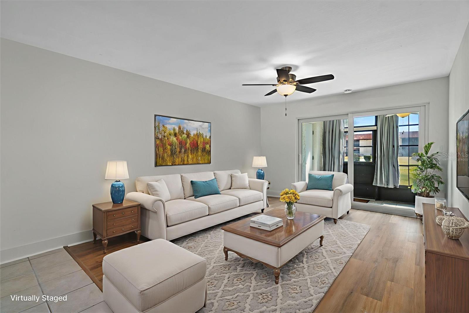 Virtually Staged Living Room