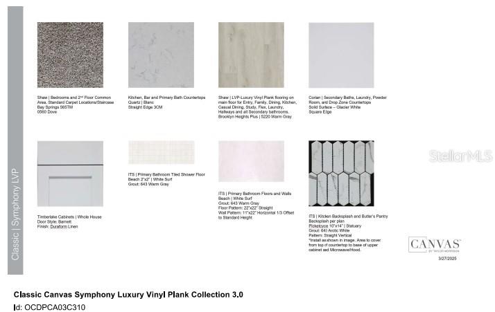 3910 Immacolata Way design selections! This home is currently under construction and selections are subject to change