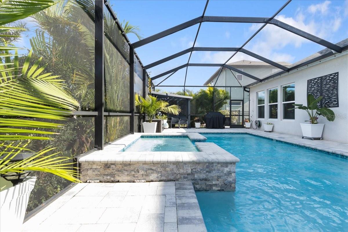 heated salt water pool & spa