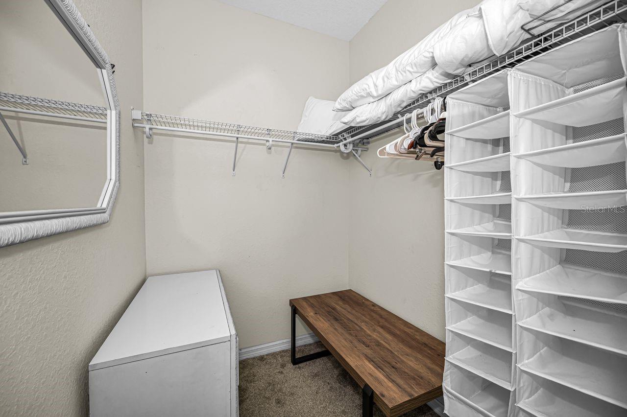 Primary walk-in closet